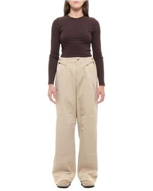 Cellar Door Broeken ,Katoen Drew Pants - Naturel