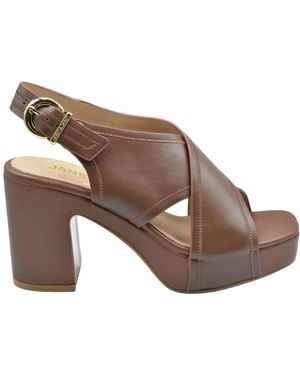 Janet & Janet High Heel Sandals - Marrón