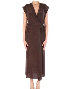 Alysi Wrap Dresses - Marrón