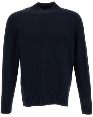 Drumohr Rundhals-Strickpullover - Blau