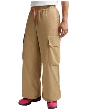 Nike Fitness ,Polyester Project F.R.O.G. Transparante Cargobroek - Naturel