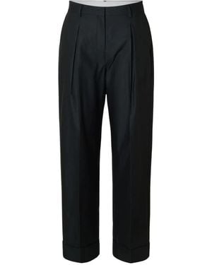 SELECTED Wide Trousers - Black