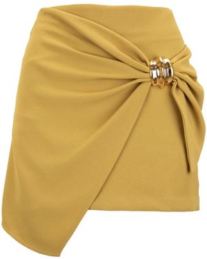 Elisabetta Franchi Short Skirts - Yellow