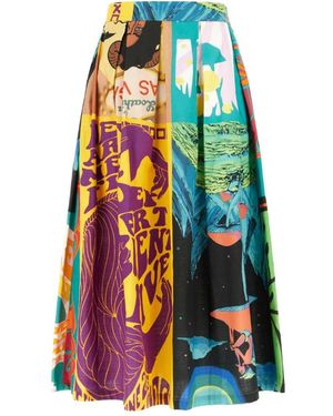 Department 5 Maxi Skirts - Blue