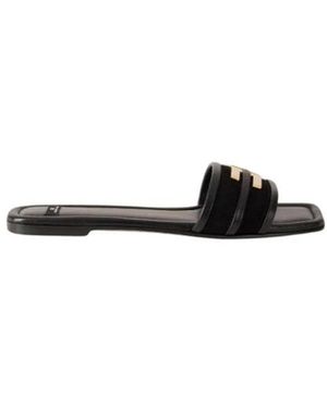 Elisabetta Franchi Sliders - Black
