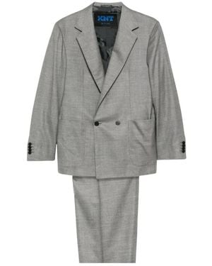 Kiton Double Breasted Suits - Grey
