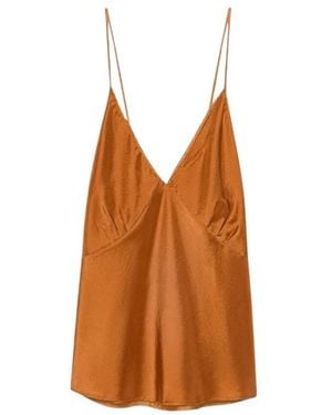 forte_forte Sleeveless Tops - Brown