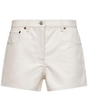 Valentino Denim Shorts - White