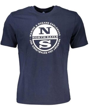 North Sails Tops ,Blauw ,Katoen Graphic Tee