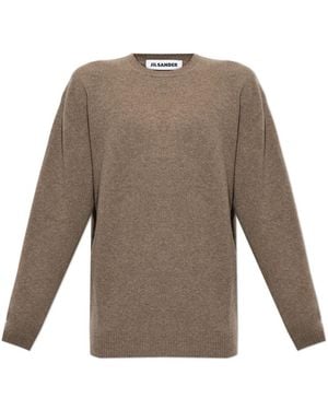 Jil Sander Wool Crew-Neck Sweater - Bruin