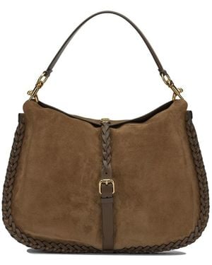 Etro Maxi Suede Pony Tasche - Braun