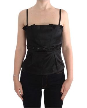 Exte Sleeveless Tops - Black