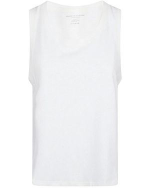 Majestic Filatures Sleeveless Tops - White