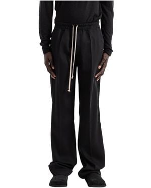 Rick Owens Wide Trousers - Black