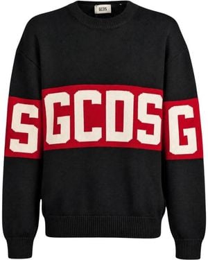 Gcds Round-Neck Strickwaren - Schwarz
