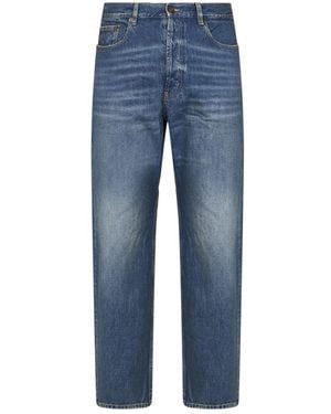 Saint Laurent Straight Jeans - Azul