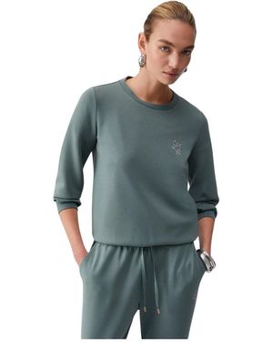 Liu Jo Scuba Sweatshirt Mit Logo - Grün