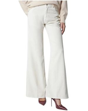 Haikure Jeans ,Wit ,Katoen Clara Velvet Pier Jeans