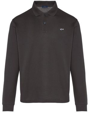 Paul & Shark Baumwoll-Poloshirt Mit 2 Knöpfen - Grau