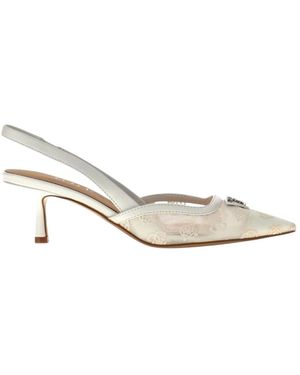 Guess Schoenen ,Wit ,Leer Yanno Slingback Pumps