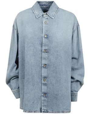 DARKPARK Denim-Hemd Mit Klassischem Kragen - Blau