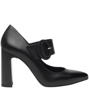 Nero Giardini Lederschuh Mary Jane Pumps - Schwarz