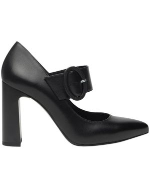 Nero Giardini Schoenen ,Zwart ,Leer Leren Mary Jane Pumps