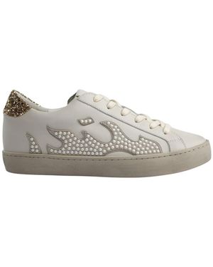 Bibi Lou Schoenen ,Wit ,Stijlvolle Witte Schoenen Voor Vrouwen - Grijs