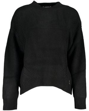 Patrizia Pepe Jersey Negro Manga Larga Cuello Alto, Mujer, Talla