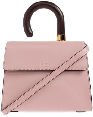Moschino Tassen ,Roze ,Leer Logo Bag