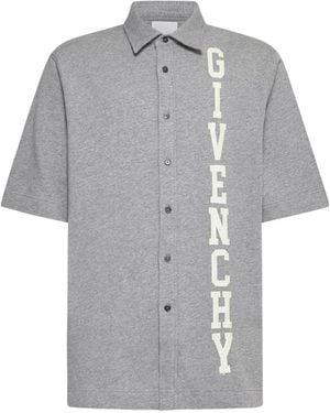 Givenchy Short Sleeve Shirts - Gris