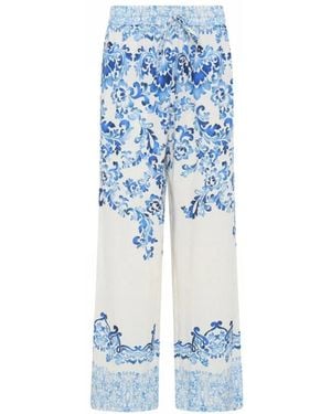 GUSTAV Broeken ,Veelkleurig ,Wide Broek - Blauw