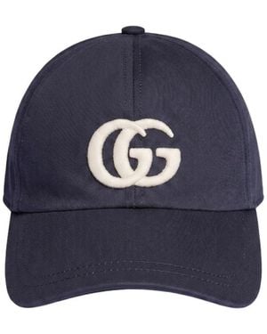 Gucci Baumwoll-Baseballkappe - Blau