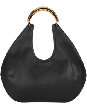 Elisabetta Franchi Große Handtasche Mit Juwelengriff - Schwarz