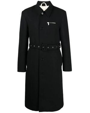 Raf Simons Belted Coats - Black