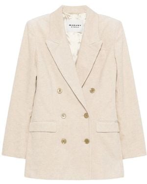 Isabel Marant Jassen ,Katoen Rasma Blazer - Naturel