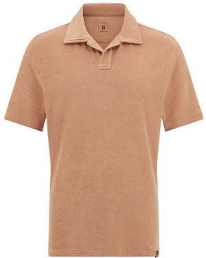 BOGGI Baumwoll-/Nylon-Poloshirt - Braun