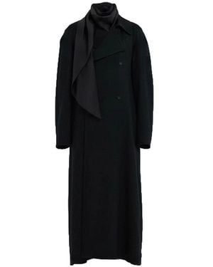 Carven Double-Breasted Coats - Nero