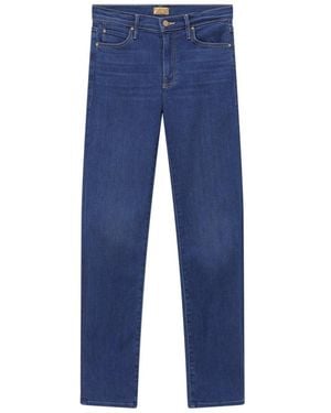 Mother Straight Jeans - Azul