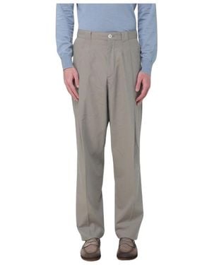 Brunello Cucinelli Broeken ,Katoen Pantaloni Sartoriale - Grijs