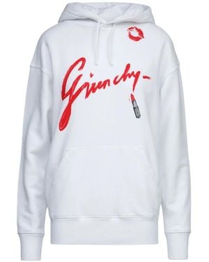 Givenchy Regular Fit Hoodie - Weiß