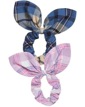 LoveShackFancy Buntes haargummi set ireland hillside - Blau