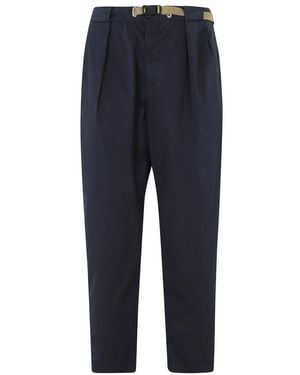 White Sand Straight Trousers - Blue