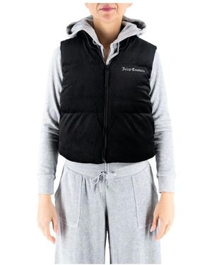 Juicy Couture Lightening Velour Gilet - Zwart