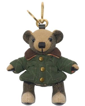 Burberry Bären Schlüsselanhänger - Grün