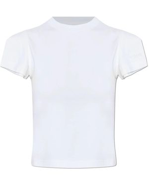 Vetements Cropped T-Shirt - Wit
