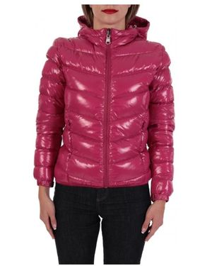 Colmar Jassen ,Roze ,Nylon Glanzende Donzen Jas - Rood