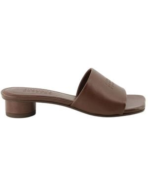 MM6 by Maison Margiela Heeled Mules - Brown