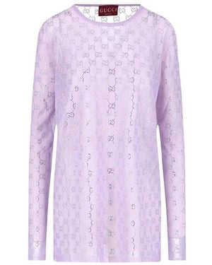 Gucci L/S Rundhalspullover - Lila