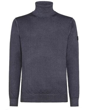 Peuterey Maglioni slim fit a collo alto in lana - Blu